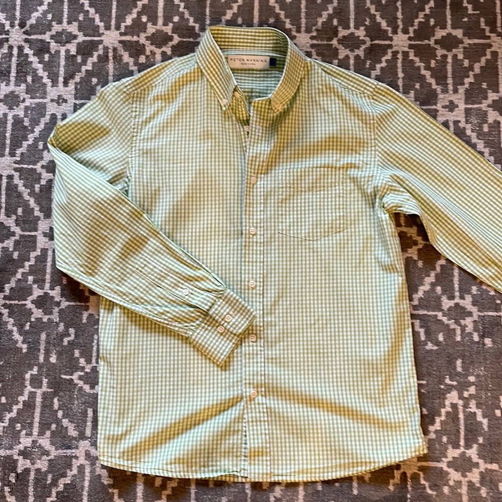 Peter Manning Lightweight Gingham Shirt.  Size 3